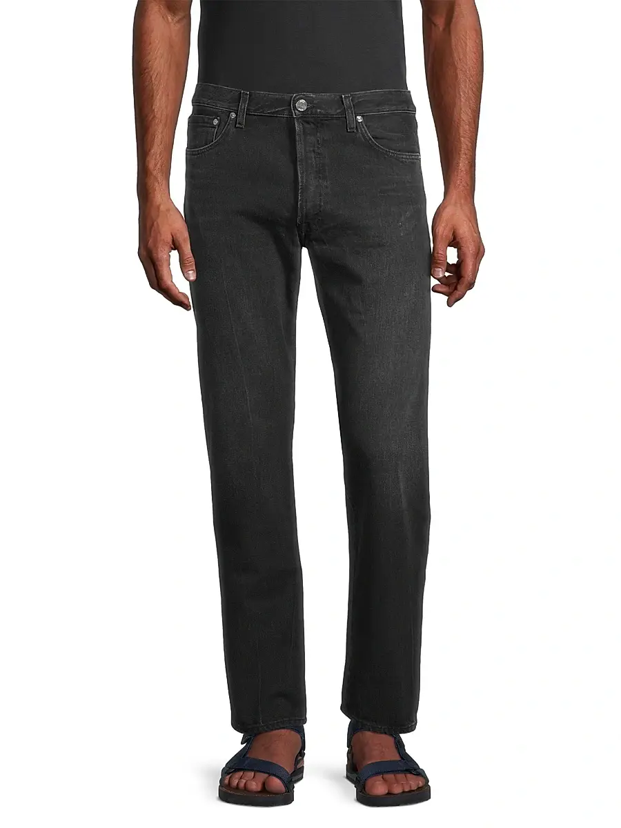 BLK DNM Men's Fading Slim Straight-Leg Stretch Jeans - Hill Black | Thumbnail 3 BLK DNM Men's Fading Slim Straight-Leg Stretch Jeans - Hill Black | Thumbnail 3