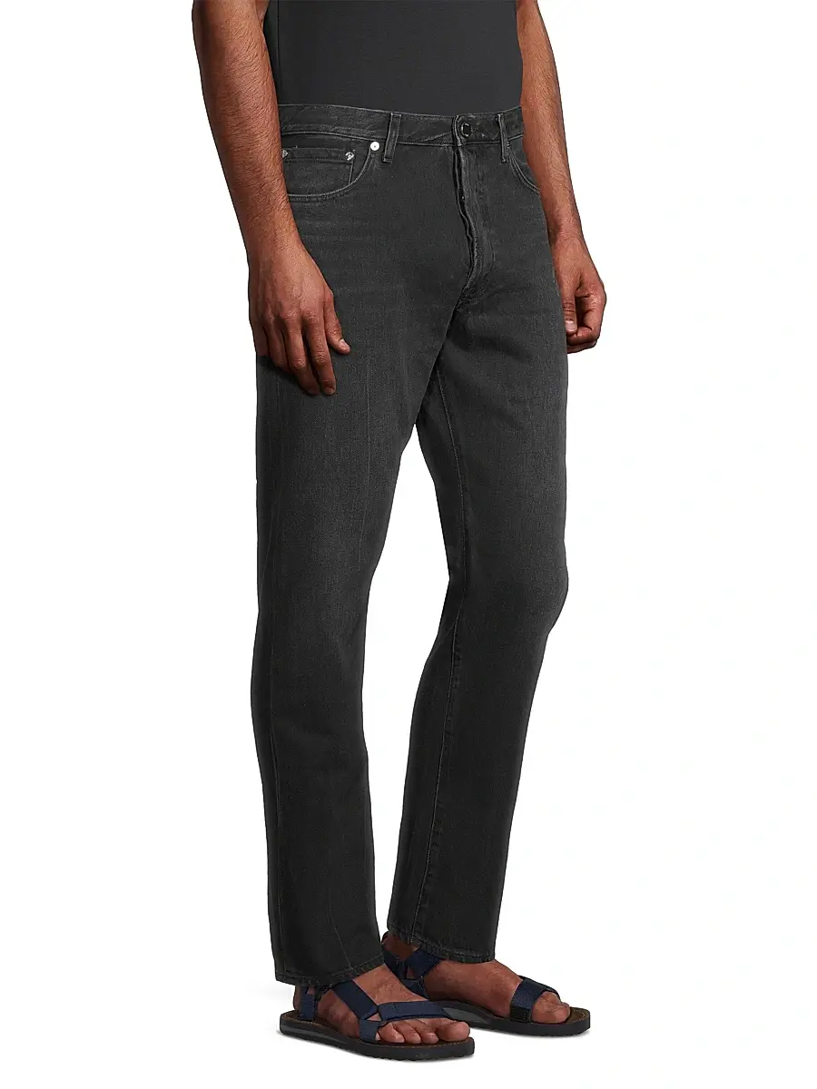 BLK DNM Men's Fading Slim Straight-Leg Stretch Jeans - Hill Black | Thumbnail 4 BLK DNM Men's Fading Slim Straight-Leg Stretch Jeans - Hill Black | Thumbnail 4
