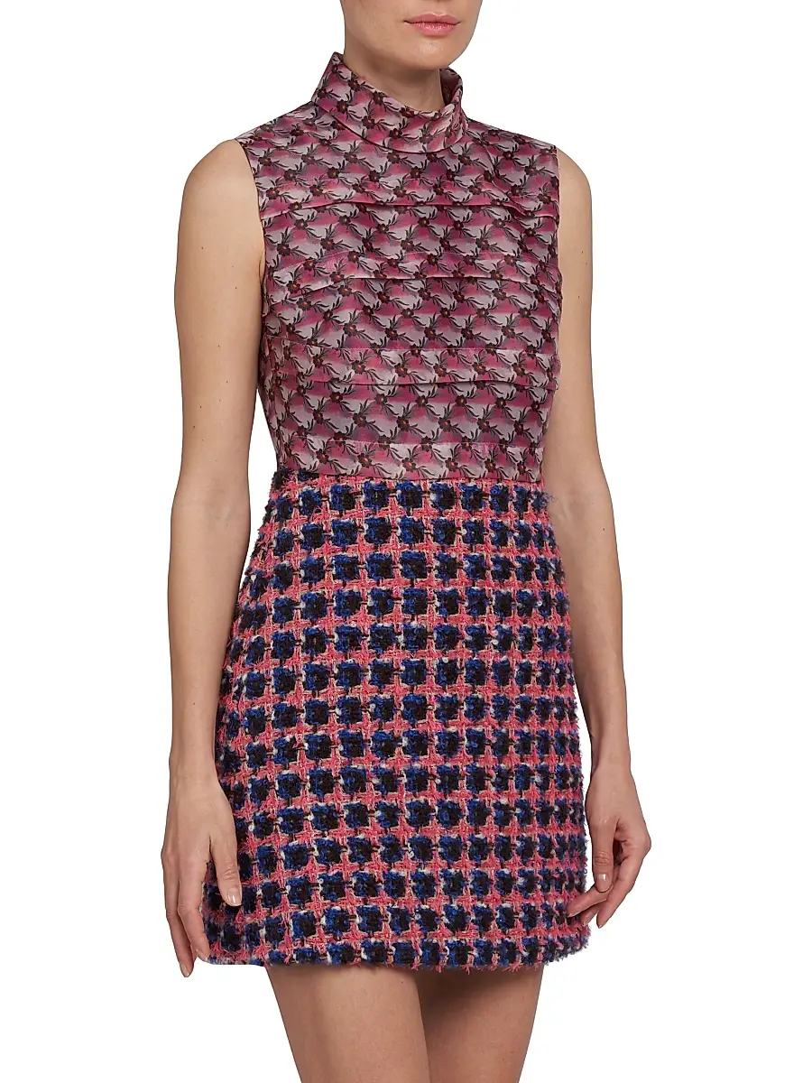 Etro Women's Tweed Minidress | Thumbnail 4 Etro Women's Tweed Minidress | Thumbnail 4