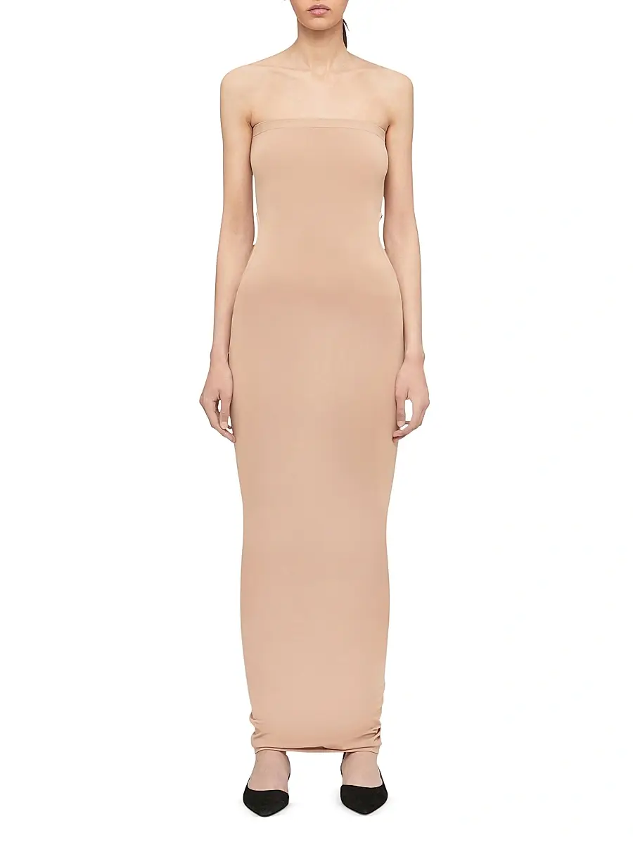 Wolford Women's Fatal Cut-Out Tube Dress - Almond | Thumbnail 2 Wolford Women's Fatal Cut-Out Tube Dress - Almond | Thumbnail 2