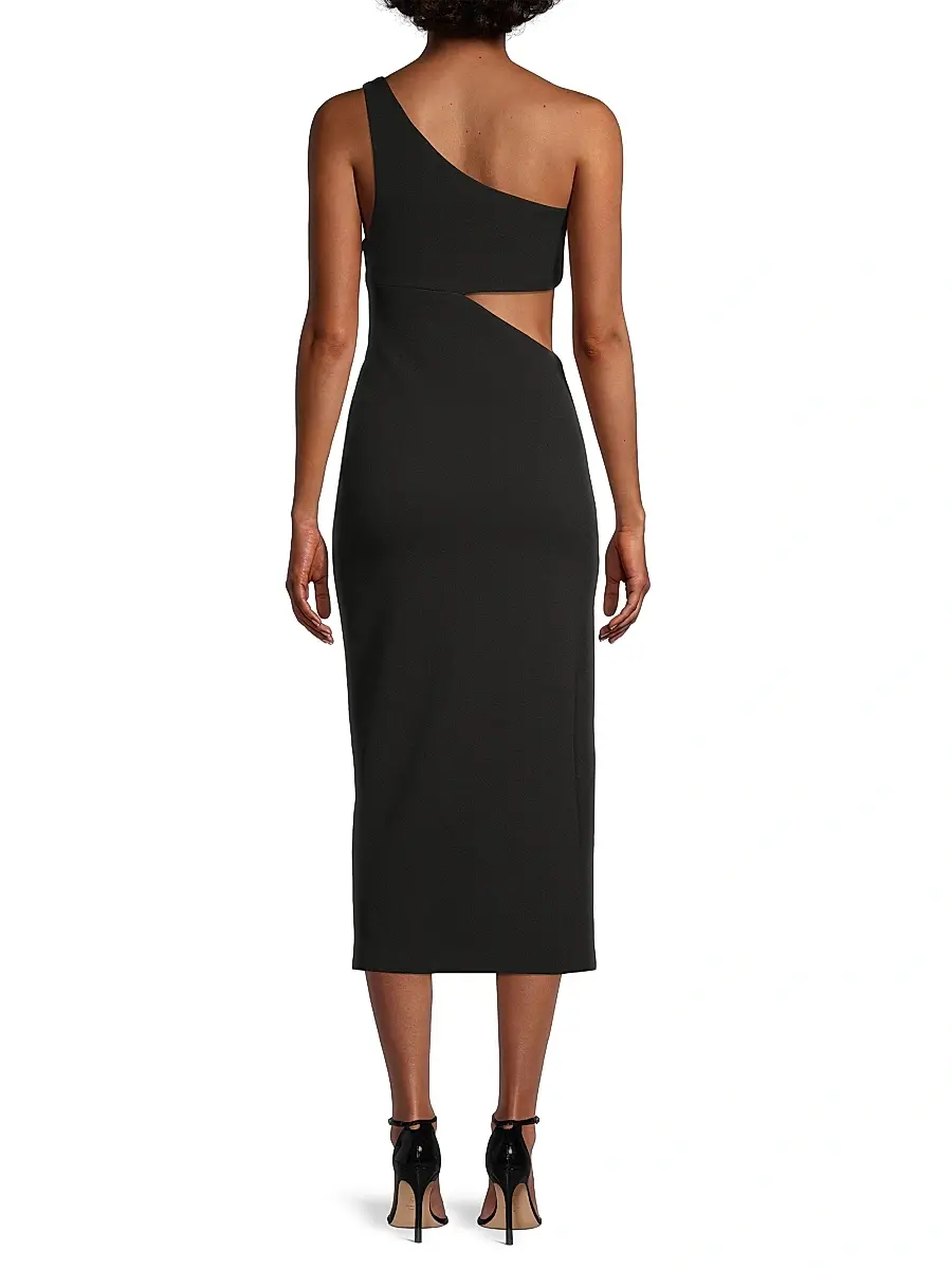 Misha Women's Elisebeth Crepe One-Shoulder Midi-Dress | Thumbnail 5 Misha Women's Elisebeth Crepe One-Shoulder Midi-Dress | Thumbnail 5