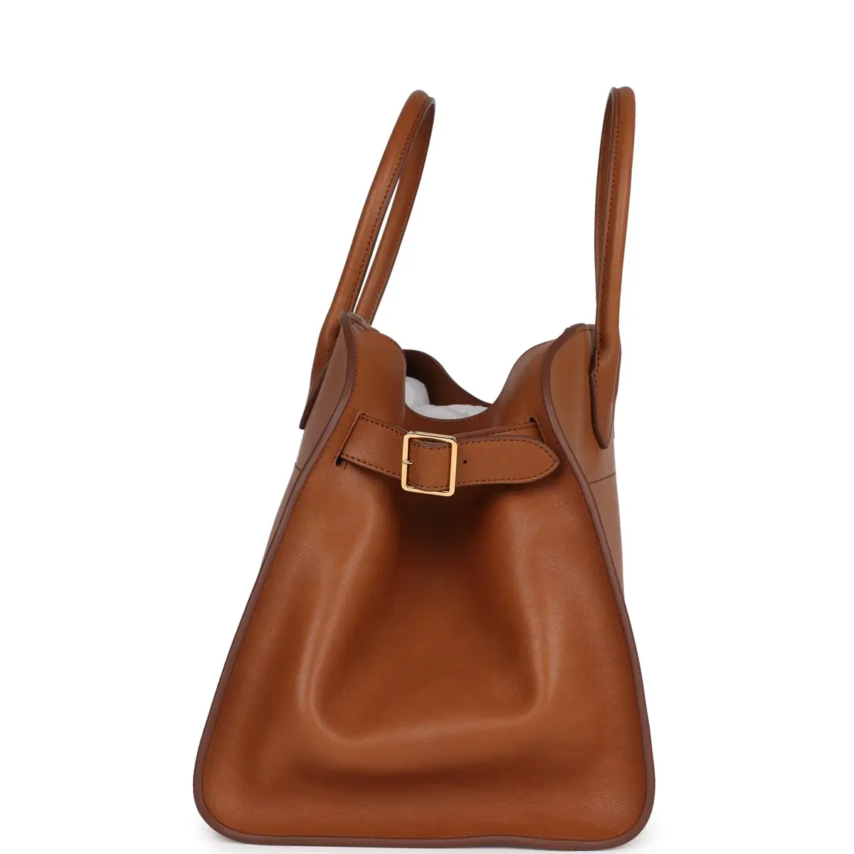 The Row The Row Soft Margaux 15 Cuir Saddle Leather Gold Hardware | Thumbnail 4 The Row The Row Soft Margaux 15 Cuir Saddle Leather Gold Hardware | Thumbnail 4