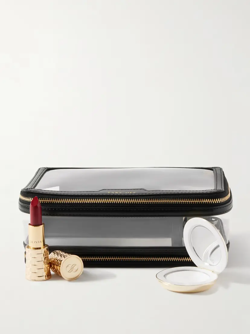 Anya Hindmarch In-flight Leather-trimmed Pvc Cosmetics Case | Thumbnail 2