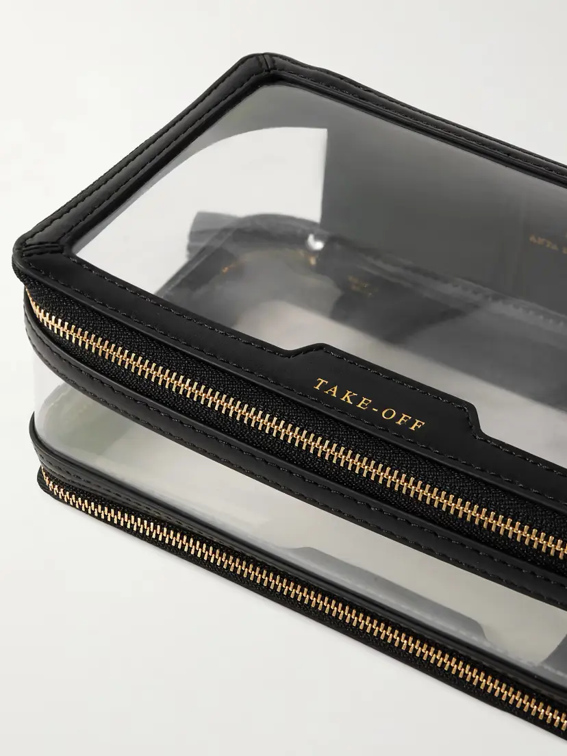 Anya Hindmarch In-flight Leather-trimmed Pvc Cosmetics Case | Thumbnail 3