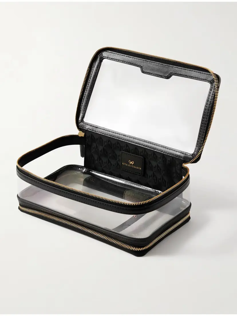 Anya Hindmarch In-flight Leather-trimmed Pvc Cosmetics Case | Thumbnail 4