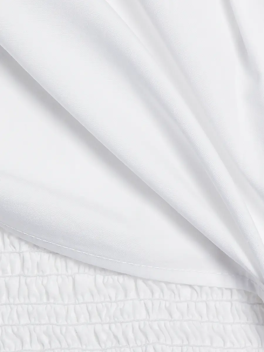 alexanderwang.t Women's Smocked Cami Overshirt Twinset - White | Thumbnail 8 alexanderwang.t Women's Smocked Cami Overshirt Twinset - White | Thumbnail 8