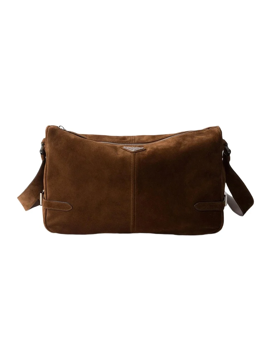 Men's Suede Shoulder Bag Men's Suede Shoulder Bag