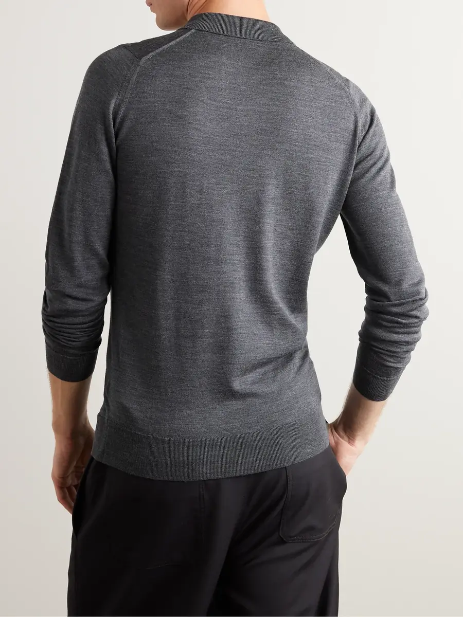 John Smedley Belper Slim-Fit Merino Wool Polo Shirt - Men | Thumbnail 3