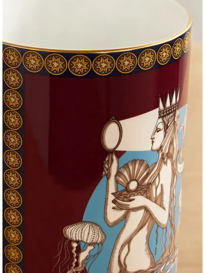 La DoubleJ Small Pillar Gold-plated Porcelain Vase | Thumbnail 3 La DoubleJ Small Pillar Gold-plated Porcelain Vase | Thumbnail 3
