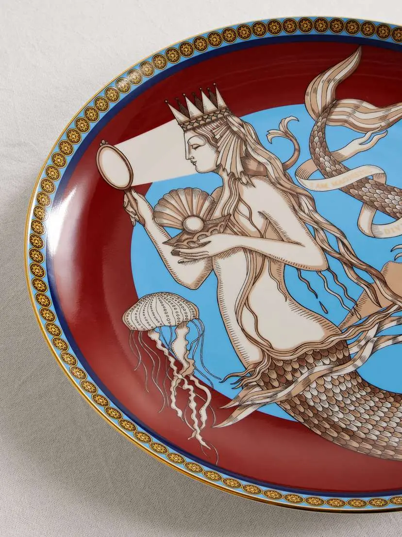 La DoubleJ Gold-plated Porcelain Plate | Thumbnail 3 La DoubleJ Gold-plated Porcelain Plate | Thumbnail 3