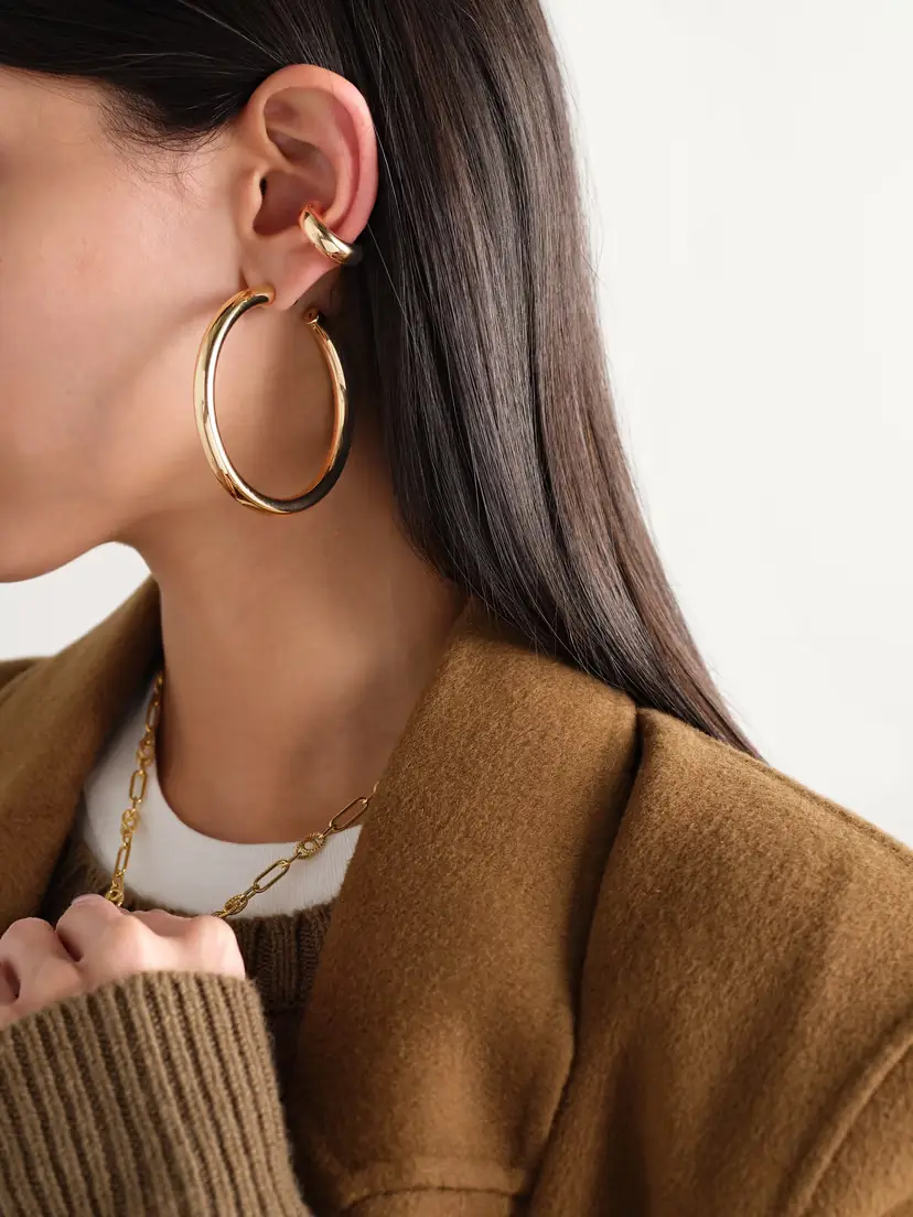 Jennifer Fisher Natasha Gold-plated Hoop Earrings | Thumbnail 2