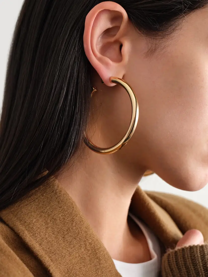 Jennifer Fisher Natasha Gold-plated Hoop Earrings | Thumbnail 4