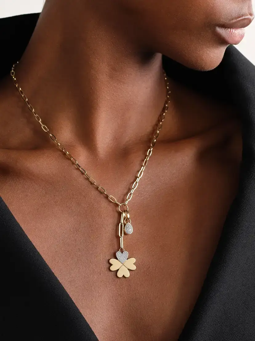 Foundrae True Love 18-karat Gold Diamond Necklace | Thumbnail 2 Foundrae True Love 18-karat Gold Diamond Necklace | Thumbnail 2