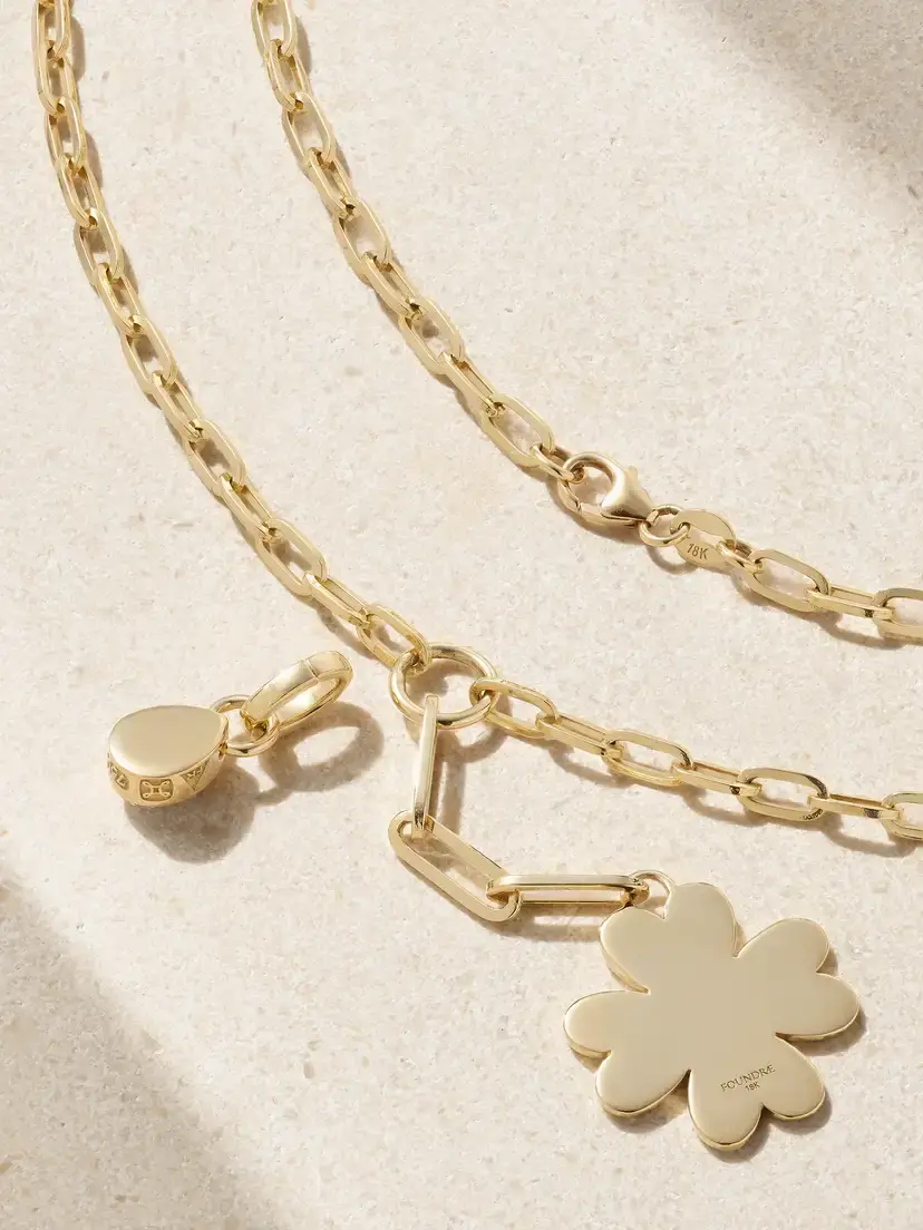 Foundrae True Love 18-karat Gold Diamond Necklace | Thumbnail 3 Foundrae True Love 18-karat Gold Diamond Necklace | Thumbnail 3
