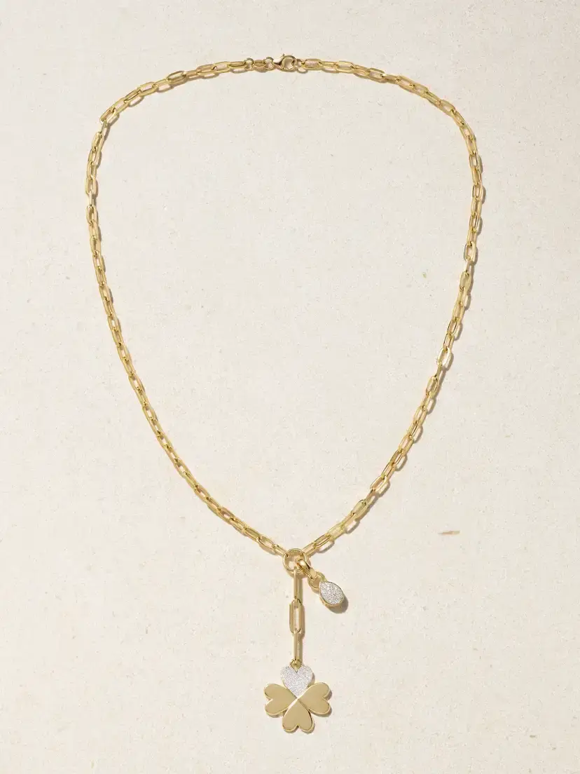 Foundrae True Love 18-karat Gold Diamond Necklace | Thumbnail 4 Foundrae True Love 18-karat Gold Diamond Necklace | Thumbnail 4