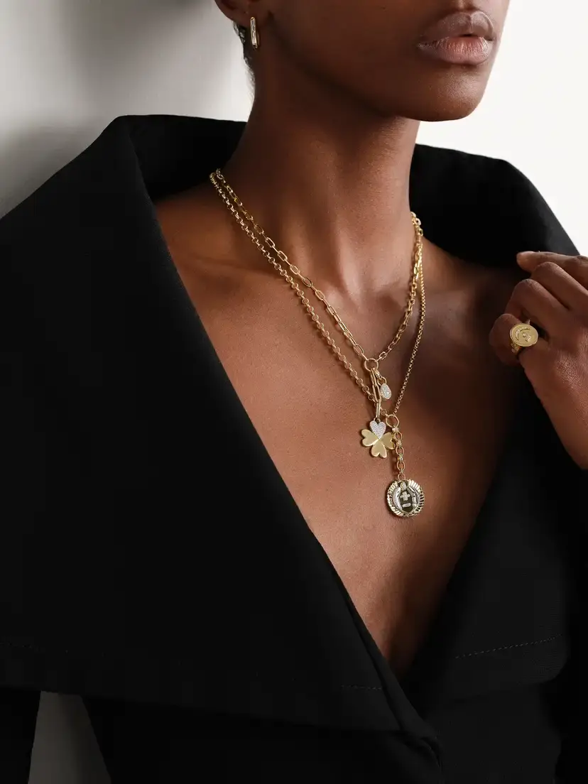 Foundrae True Love 18-karat Gold Diamond Necklace | Thumbnail 5 Foundrae True Love 18-karat Gold Diamond Necklace | Thumbnail 5