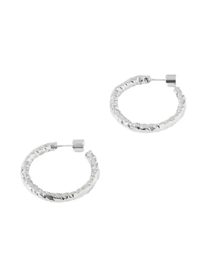 Jennifer Fisher Hailey Mini Silver-plated Hoop Earrings
