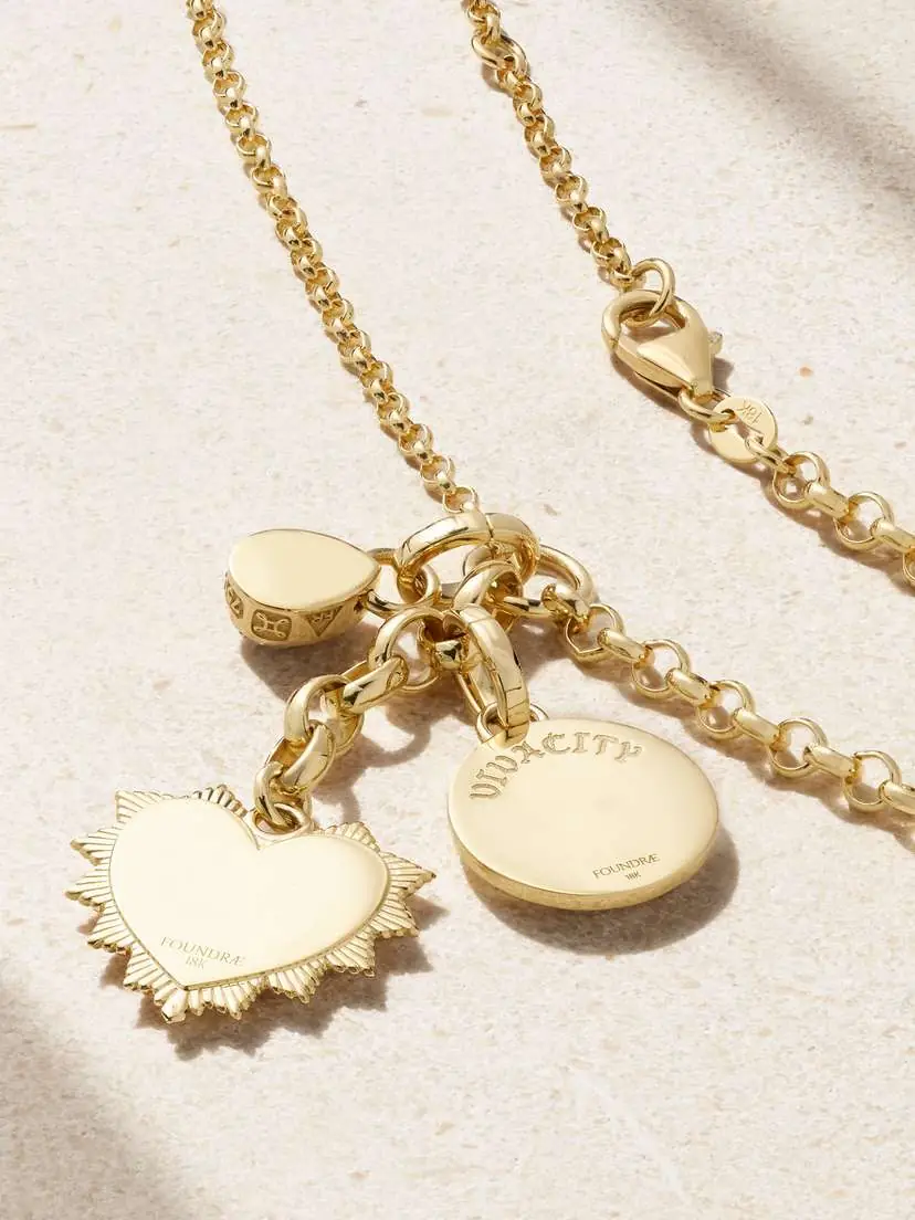 Foundrae True Love & Vivacity 18-karat Gold Diamond Necklace | Thumbnail 3 Foundrae True Love & Vivacity 18-karat Gold Diamond Necklace | Thumbnail 3