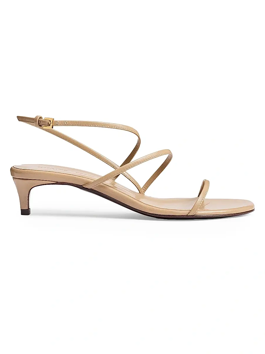 Khaite Women's Loop Strappy Leather Sandals - Black | Thumbnail 5 Khaite Women's Loop Strappy Leather Sandals - Black | Thumbnail 5
