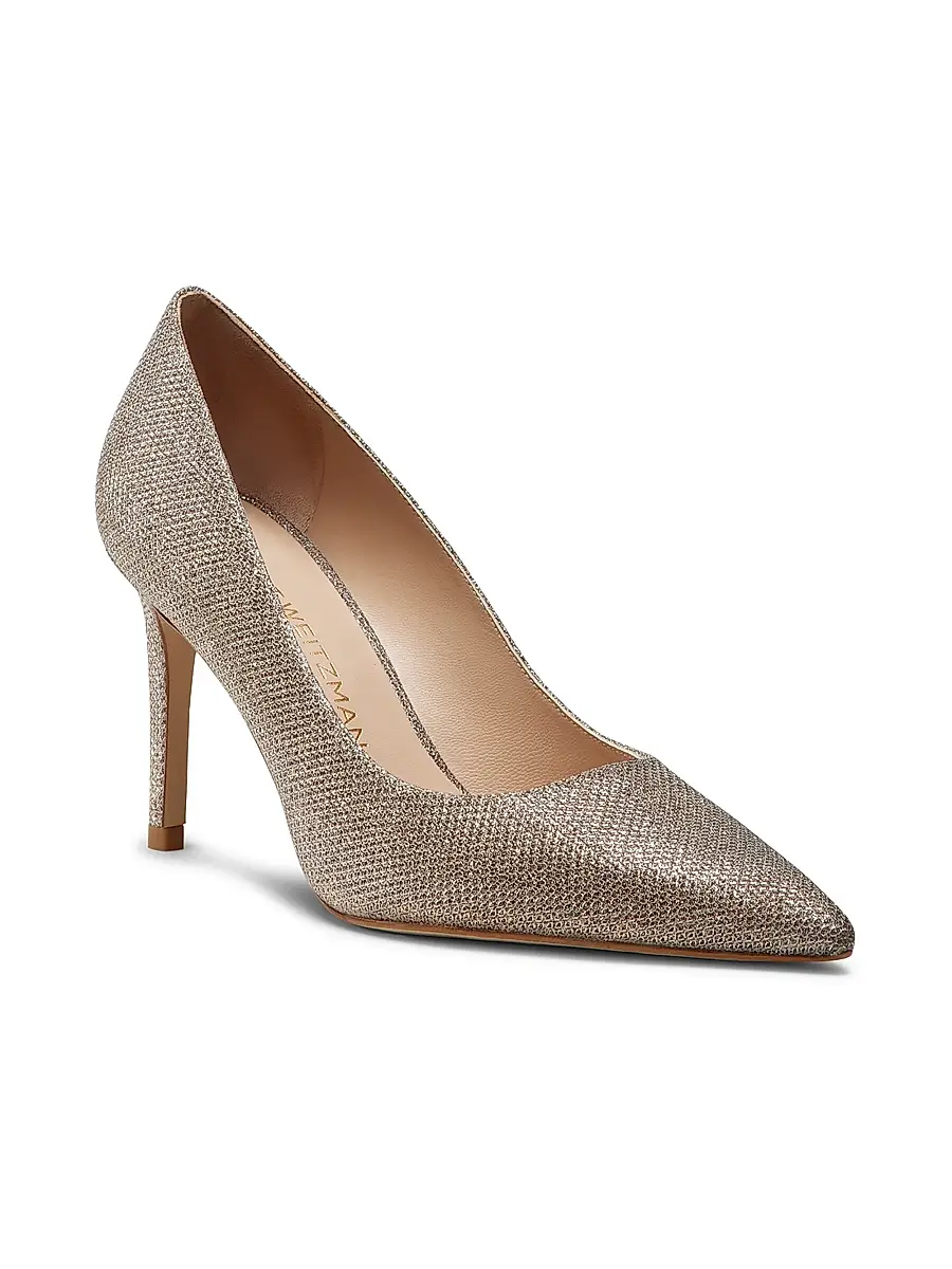 Stuart Weitzman Women's Stuart Power 85MM Point-Toe Pumps | Thumbnail 2 Stuart Weitzman Women's Stuart Power 85MM Point-Toe Pumps | Thumbnail 2