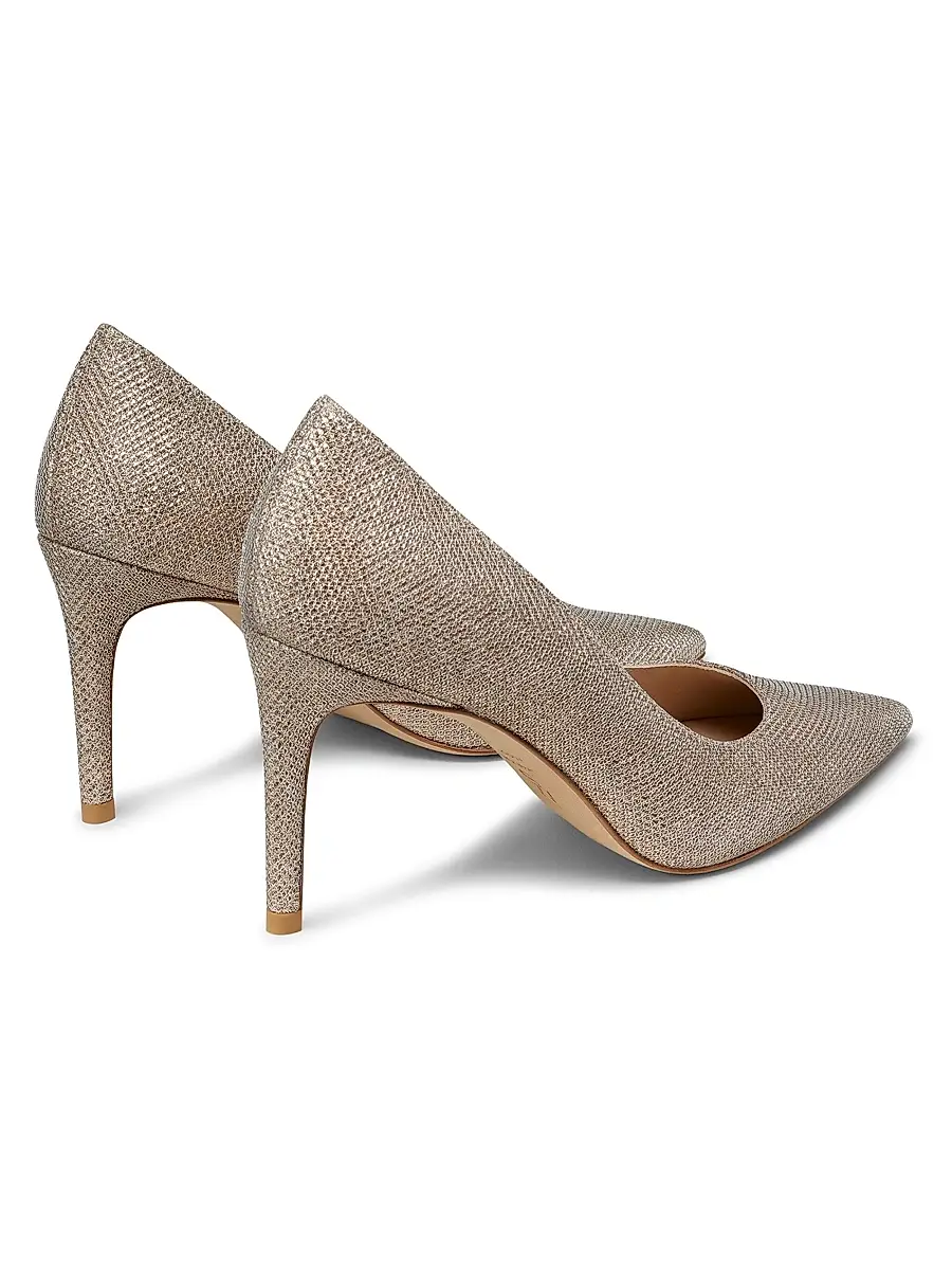 Stuart Weitzman Women's Stuart Power 85MM Point-Toe Pumps | Thumbnail 3 Stuart Weitzman Women's Stuart Power 85MM Point-Toe Pumps | Thumbnail 3