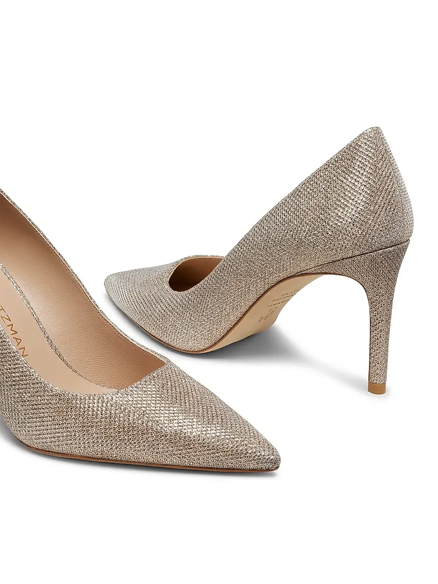Stuart Weitzman Women's Stuart Power 85MM Point-Toe Pumps | Thumbnail 4 Stuart Weitzman Women's Stuart Power 85MM Point-Toe Pumps | Thumbnail 4