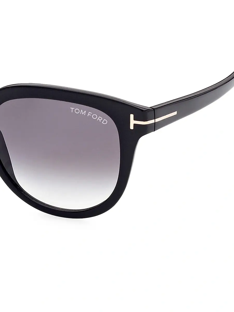 TOM FORD Women's Olivia 54MM Round Sunglasses - Black | Thumbnail 3 TOM FORD Women's Olivia 54MM Round Sunglasses - Black | Thumbnail 3