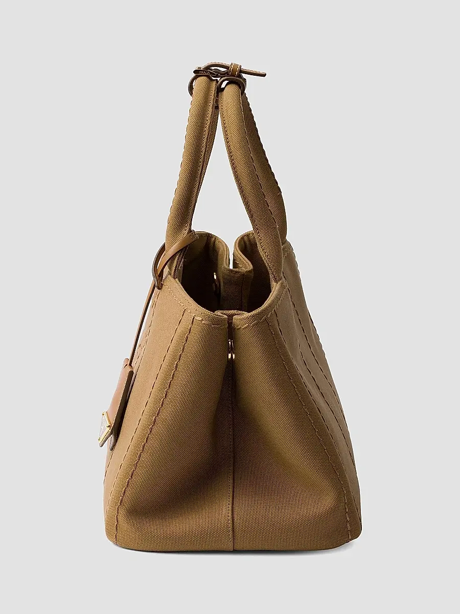 Prada Women's Jardiniere Large Cotton Canvas Top Handle Bag | Thumbnail 6 Prada Women's Jardiniere Large Cotton Canvas Top Handle Bag | Thumbnail 6