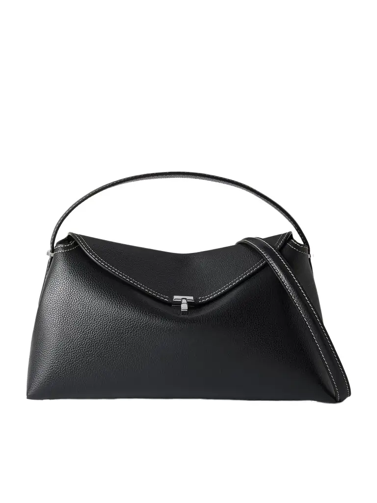TOTEME T-lock Textured-leather Shoulder Bag | Image 1 TOTEME T-lock Textured-leather Shoulder Bag | Image 1