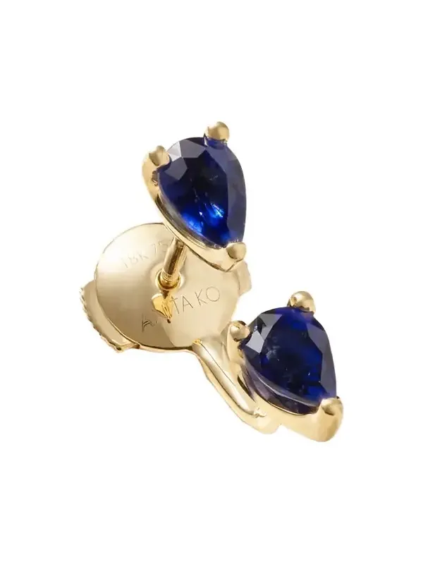 Orbit 18-karat Gold Sapphire Single Earring