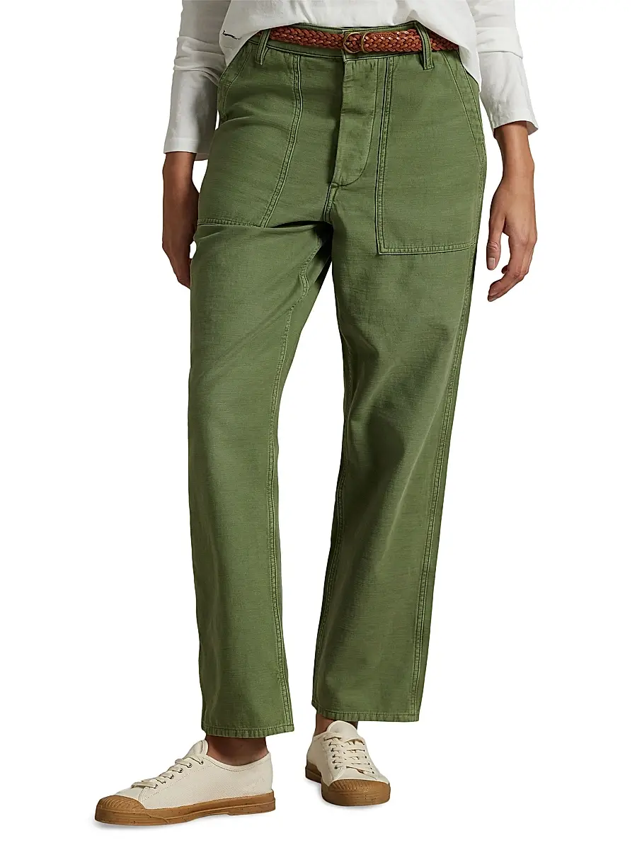 Polo Ralph Lauren Women's Ricky Sateen Straight-Leg Pants | Thumbnail 3 Polo Ralph Lauren Women's Ricky Sateen Straight-Leg Pants | Thumbnail 3