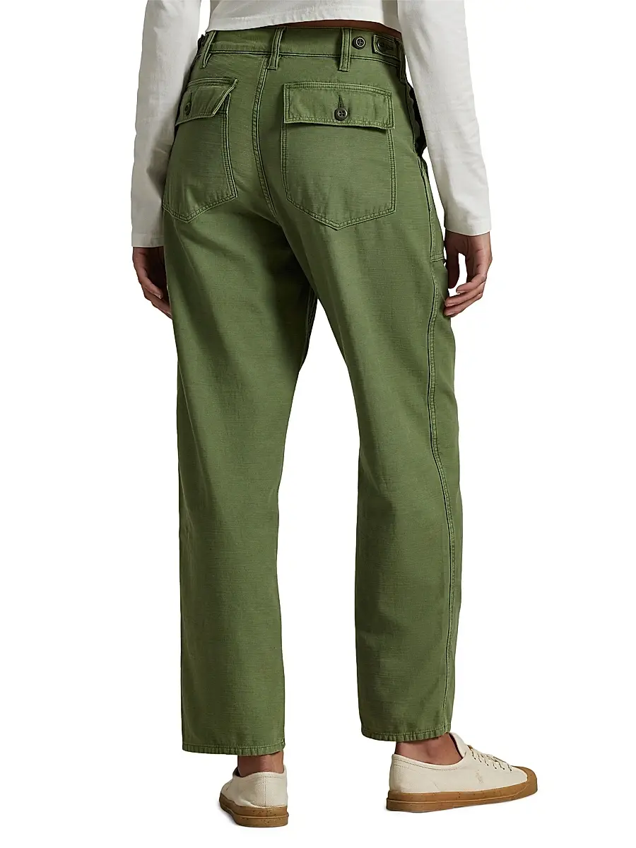 Polo Ralph Lauren Women's Ricky Sateen Straight-Leg Pants | Thumbnail 4 Polo Ralph Lauren Women's Ricky Sateen Straight-Leg Pants | Thumbnail 4