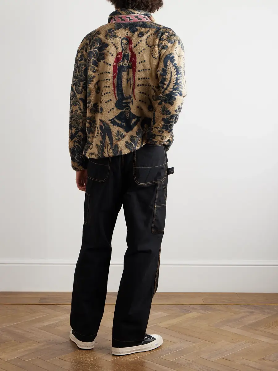 KAPITAL Damask Printed Fleece Jacket - Men | Thumbnail 2 KAPITAL Damask Printed Fleece Jacket - Men | Thumbnail 2