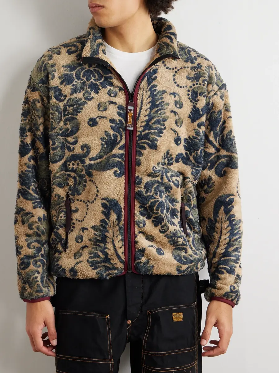 KAPITAL Damask Printed Fleece Jacket - Men | Thumbnail 3 KAPITAL Damask Printed Fleece Jacket - Men | Thumbnail 3