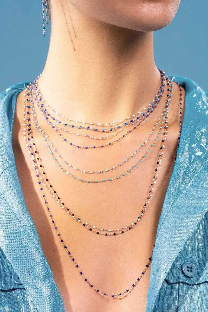 Gigi Clozeau Classic Gigi Necklace - 16.5in - Baby Blue | Thumbnail 3 Gigi Clozeau Classic Gigi Necklace - 16.5in - Baby Blue | Thumbnail 3