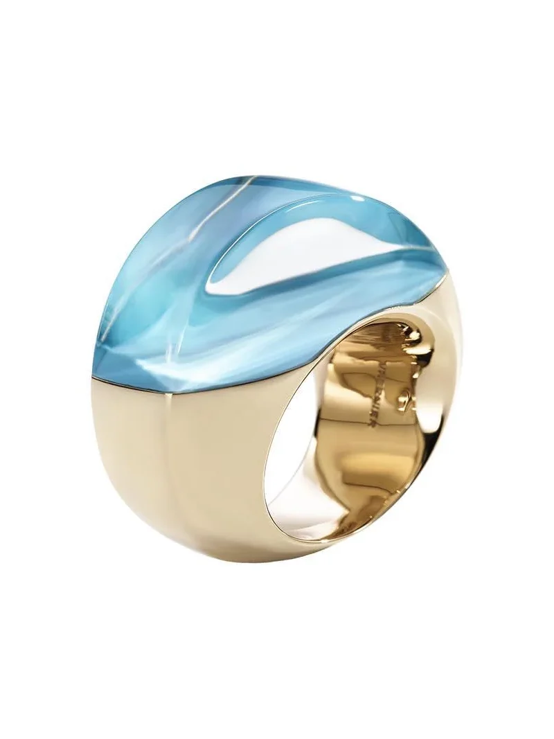 Rock Crystal Turquoise Aladino Ring Rock Crystal Turquoise Aladino Ring