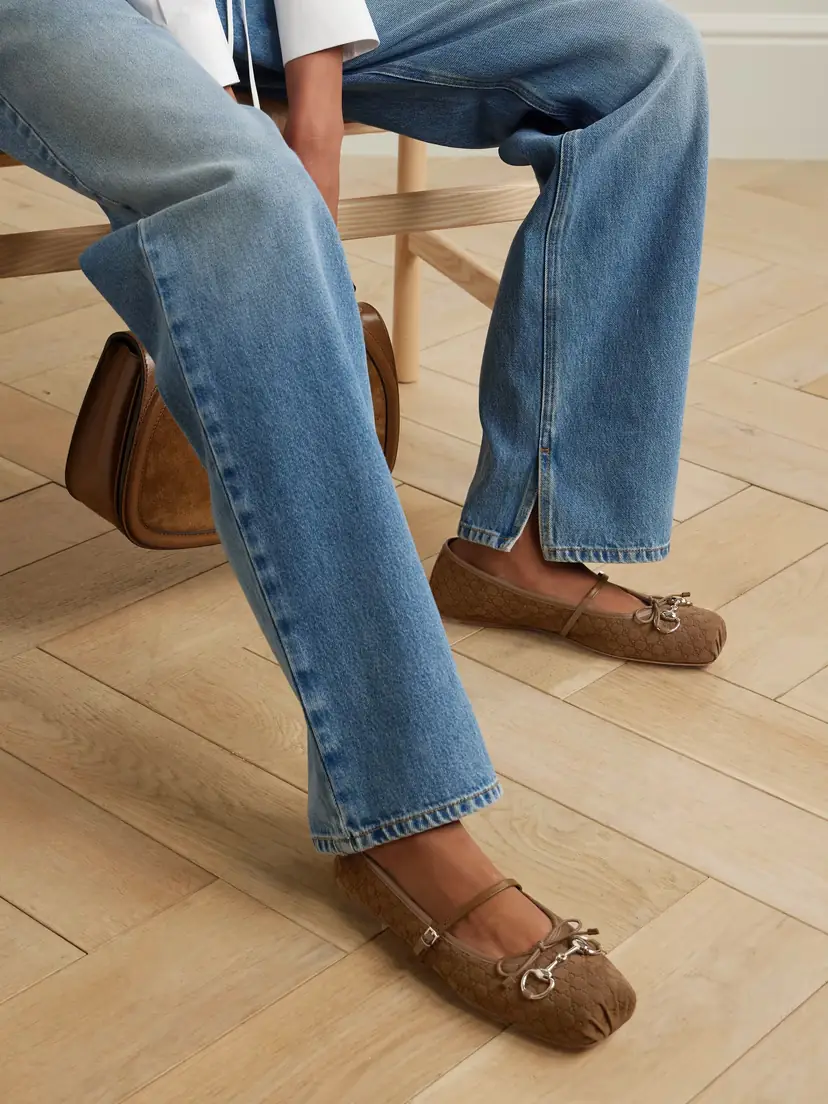 Gucci Horsebit-detailed Suede Ballet Flats | Thumbnail 2 Gucci Horsebit-detailed Suede Ballet Flats | Thumbnail 2