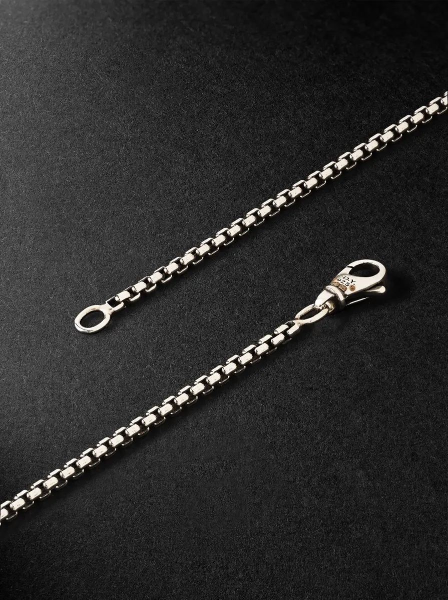 David Yurman Box Chain Silver Necklace - Men | Thumbnail 3 David Yurman Box Chain Silver Necklace - Men | Thumbnail 3