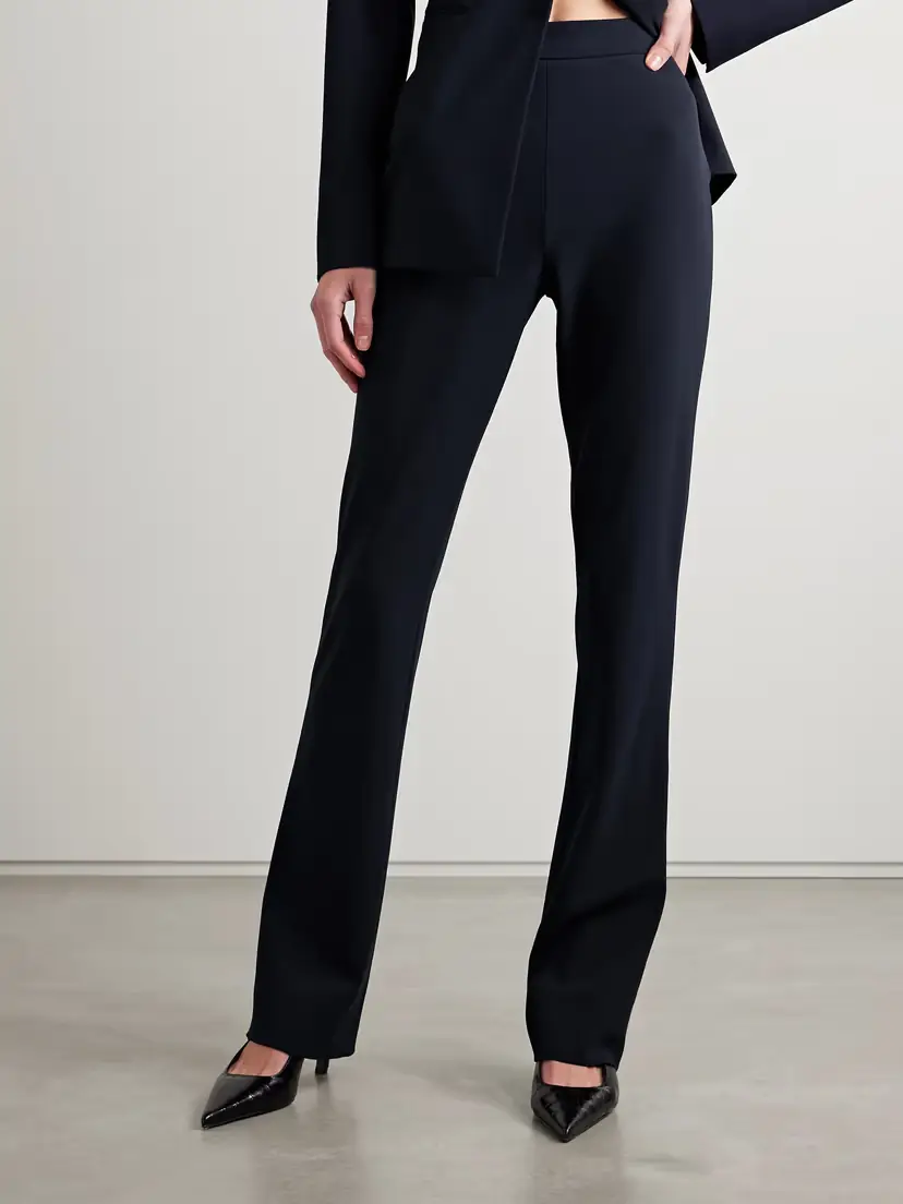 FFORME Jem Wool-blend Crepe Flared Pants | Thumbnail 3 FFORME Jem Wool-blend Crepe Flared Pants | Thumbnail 3