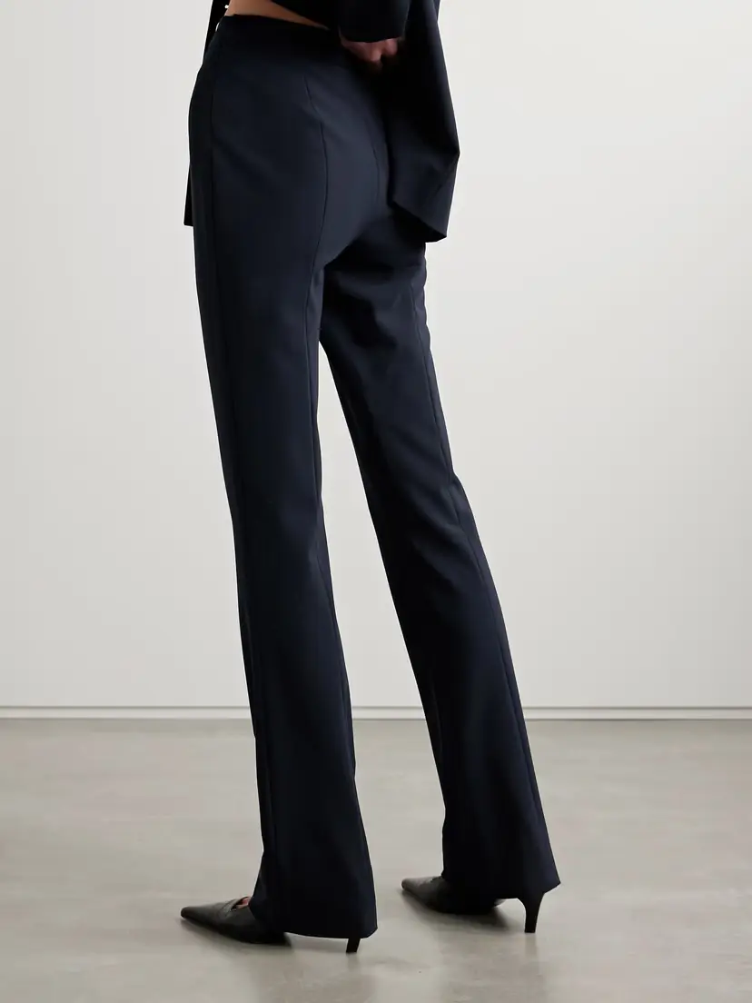 FFORME Jem Wool-blend Crepe Flared Pants | Thumbnail 4 FFORME Jem Wool-blend Crepe Flared Pants | Thumbnail 4