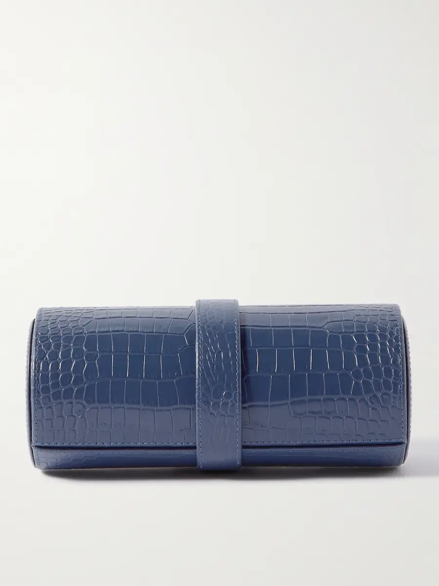 Rapport London Croc-Effect Leather Watch Roll - Men | Thumbnail 3 Rapport London Croc-Effect Leather Watch Roll - Men | Thumbnail 3