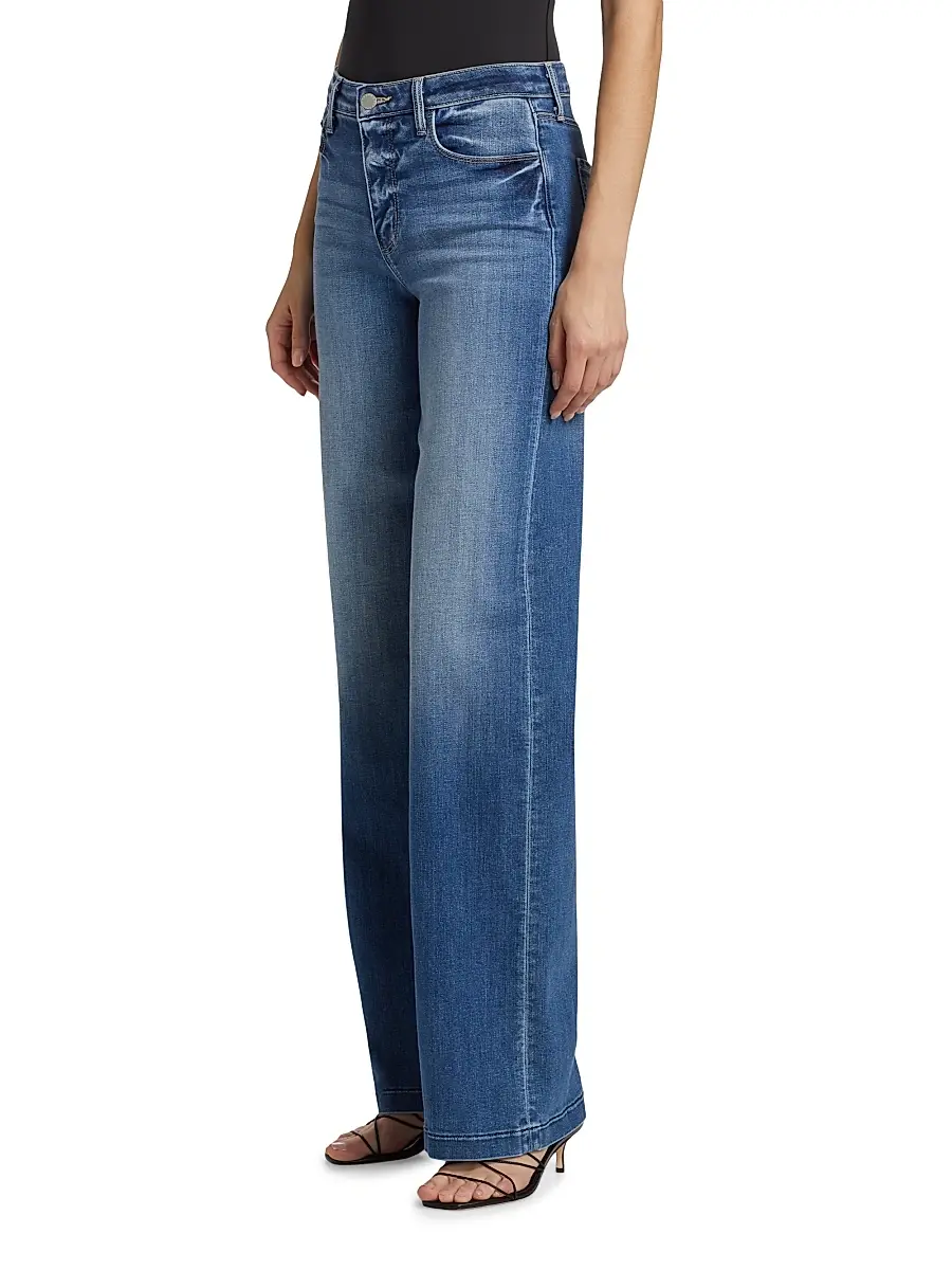 L'Agence Women's Clayton High-Rise Wide-Leg Jeans | Thumbnail 4 L'Agence Women's Clayton High-Rise Wide-Leg Jeans | Thumbnail 4