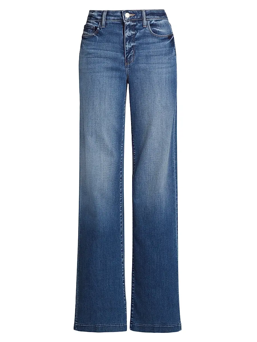 L'Agence Women's Clayton High-Rise Wide-Leg Jeans