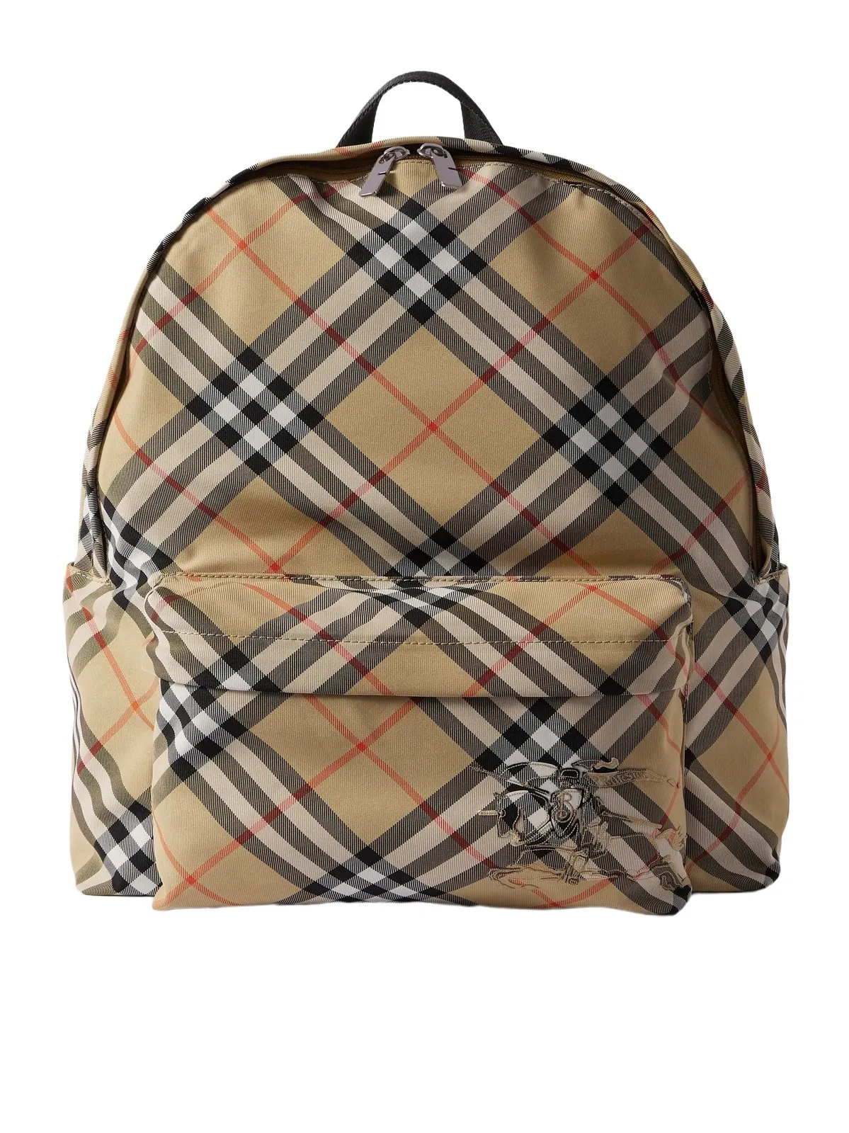 Checked Coated-Canvas Backpack - Men