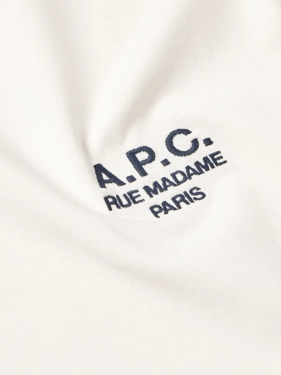 A.P.C. Logo-Embroidered Cotton-Jersey T-Shirt - Men | Thumbnail 5 A.P.C. Logo-Embroidered Cotton-Jersey T-Shirt - Men | Thumbnail 5