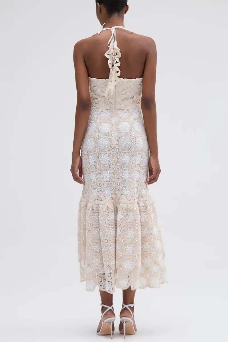 PatBo NATURAL CROCHET MIDI DRESS | Thumbnail 8 PatBo NATURAL CROCHET MIDI DRESS | Thumbnail 8