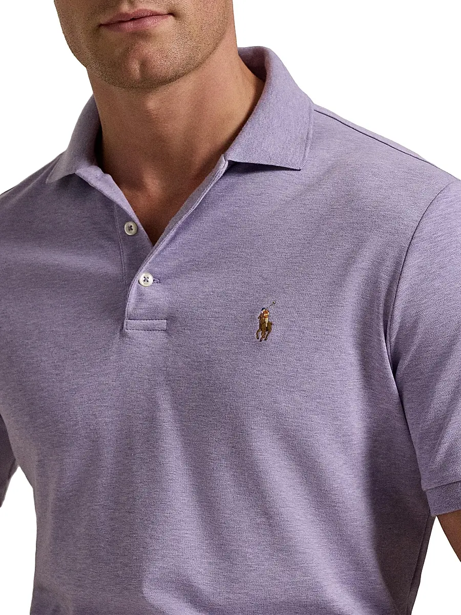Polo Ralph Lauren Men's Classic-Fit Soft Cotton Polo Shirt - Carmel Pink | Thumbnail 12 Polo Ralph Lauren Men's Classic-Fit Soft Cotton Polo Shirt - Carmel Pink | Thumbnail 12