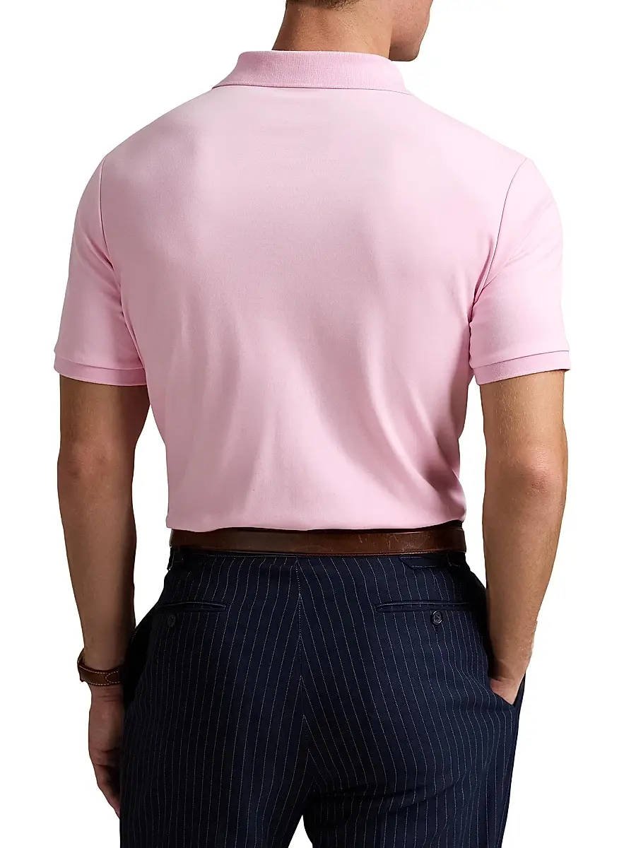 Polo Ralph Lauren Men's Classic-Fit Soft Cotton Polo Shirt - Carmel Pink | Thumbnail 4 Polo Ralph Lauren Men's Classic-Fit Soft Cotton Polo Shirt - Carmel Pink | Thumbnail 4
