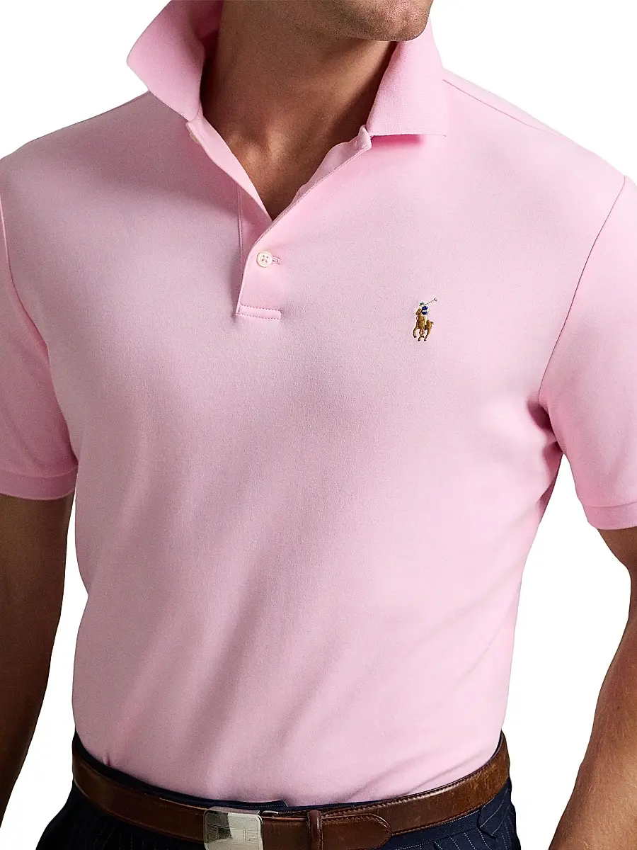 Polo Ralph Lauren Men's Classic-Fit Soft Cotton Polo Shirt - Carmel Pink | Thumbnail 6 Polo Ralph Lauren Men's Classic-Fit Soft Cotton Polo Shirt - Carmel Pink | Thumbnail 6