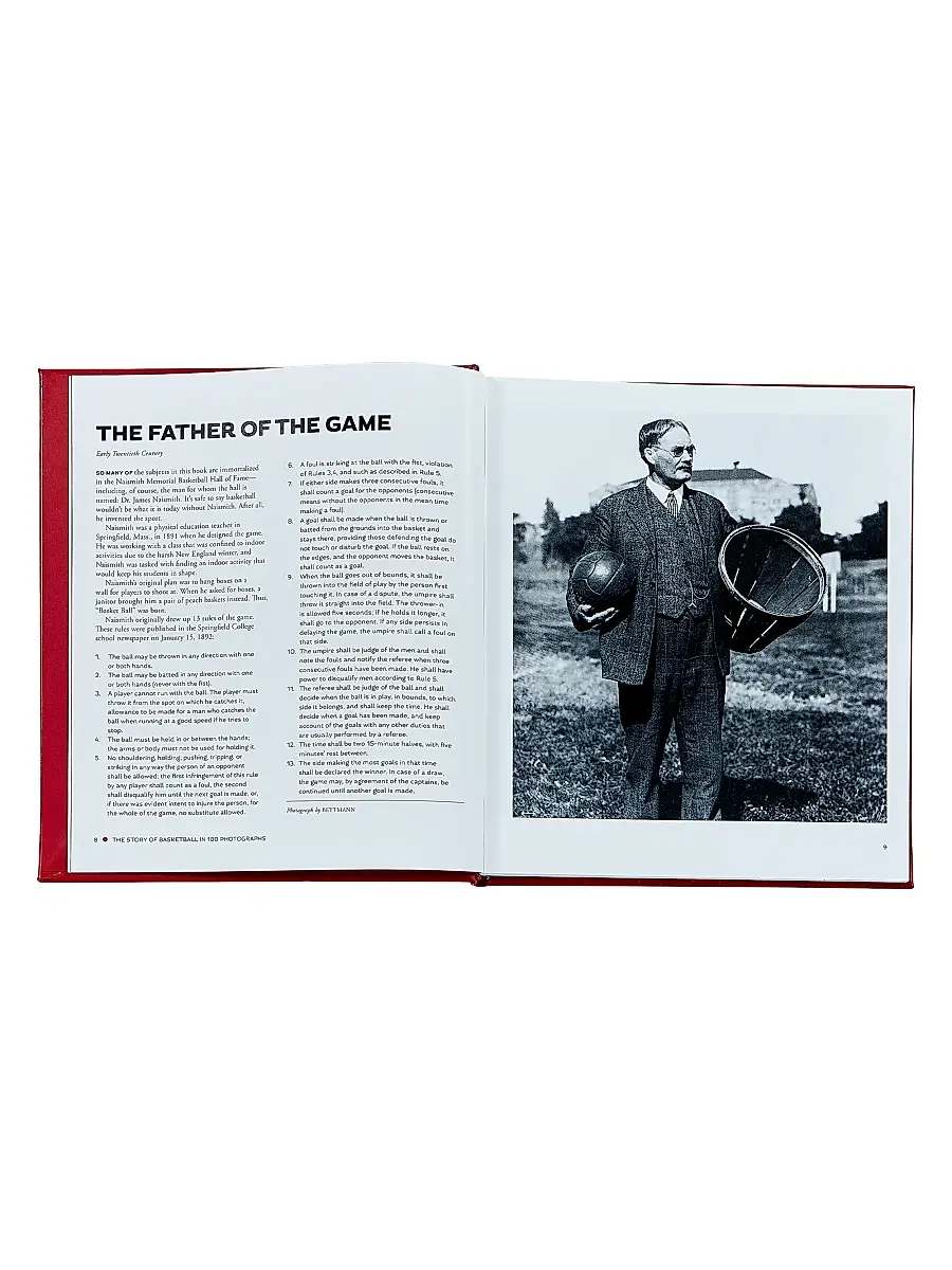 Graphic Image The Story Of Basketball Leather-Bound Book | Thumbnail 3 Graphic Image The Story Of Basketball Leather-Bound Book | Thumbnail 3